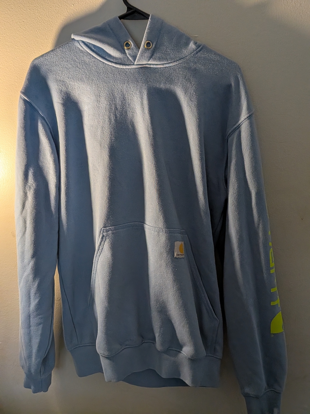 Light Blue Men's Hooded Sweatshirt - Carhartt